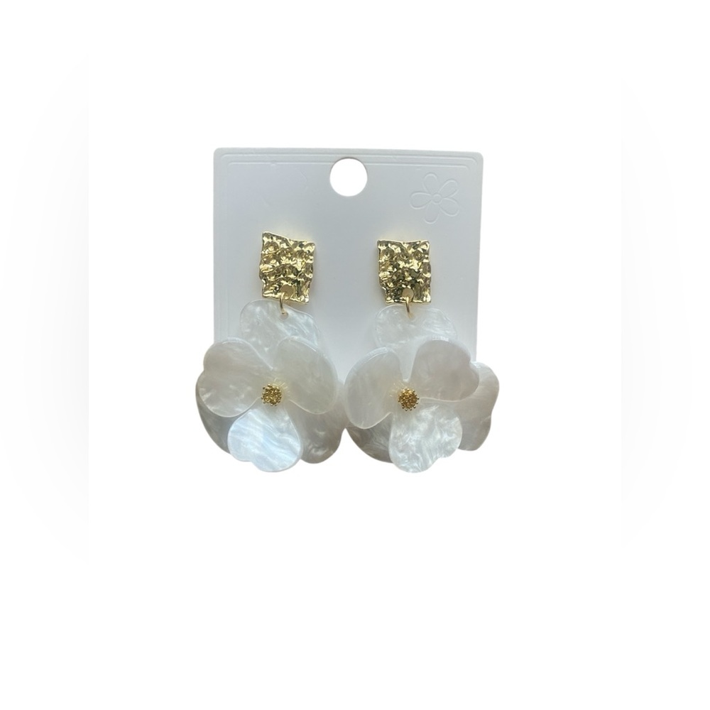 🌺10 items for $40- Elegant Flower Shape Metal Earrings - Picture 6 of 8